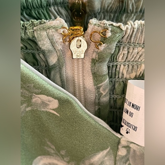 Agua Bendita Vestido Isadora Boho Chic Ruffled Bird Print Dress NWT $220 - Picture 9 of 13